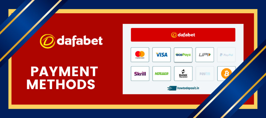 Dafabet payment methods