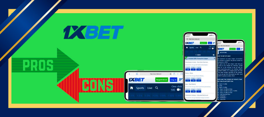 You can use the table below to analyze the pros and cons of the app 1xbet