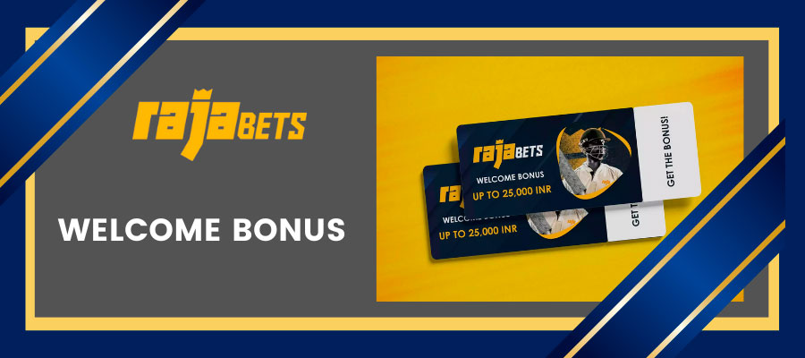 first bonus that every new Rajabets user receives