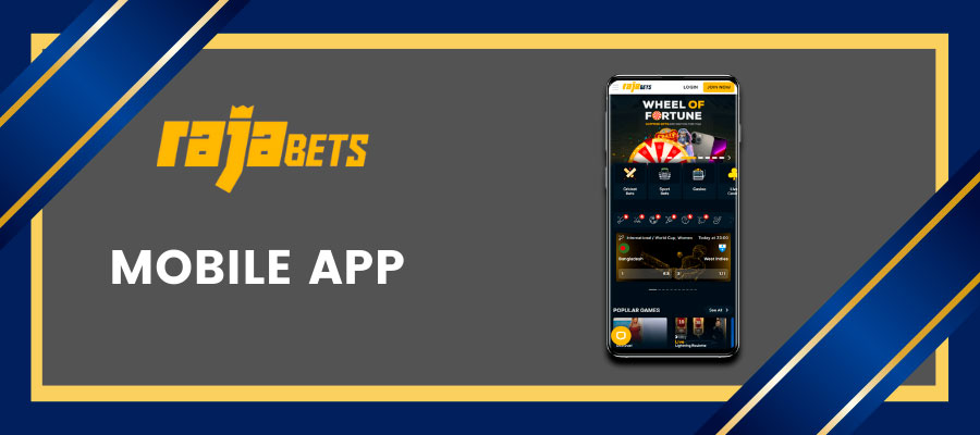 Rajabets mobile app